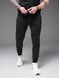 Спортивні штани , на манжеті, чоловічі , чорні 1392 фото 1