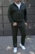 Чоловічий спортивний костюм,утеплений, з капюшоном, хакі ,Батал 2197 хак фото 3