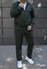 Чоловічий спортивний костюм,утеплений, з капюшоном, хакі ,Батал 2197 хак фото 5