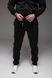 Чоловічий спортивний костюм чорний без капюшона "Alter" прямі штани 2230 чор фото 7