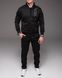 Чоловічий спортивний костюм чорний без капюшона "Alter" прямі штани 2230 чор фото 3