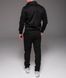 Чоловічий спортивний костюм чорний без капюшона "Alter" прямі штани 2230 чор фото 2