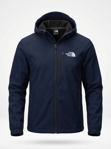 Чоловіча куртка вітрівка Softshell на флісі синя