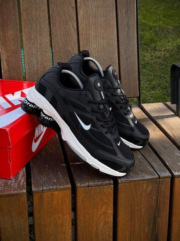 Кросівки Nike SHOX Ride 2 SP X SUPREME, чорно білі (весна-літо)