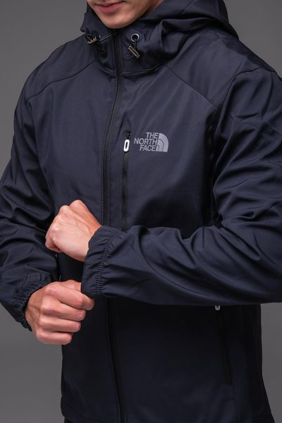Чоловіча куртка вітрівка Softshell на флісі синя