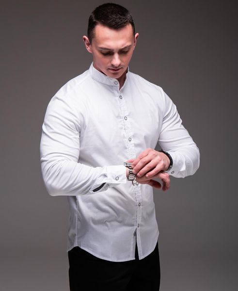 Сорочка чоловіча з довгим рукавом "Modern" біла