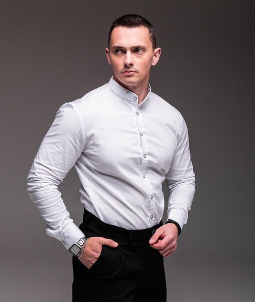 Сорочка чоловіча з довгим рукавом "Modern" біла