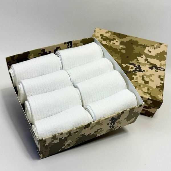 Бокс чоловічих шкарпеток в рубчик 41-45 р на 8 пар у подарунковій коробці