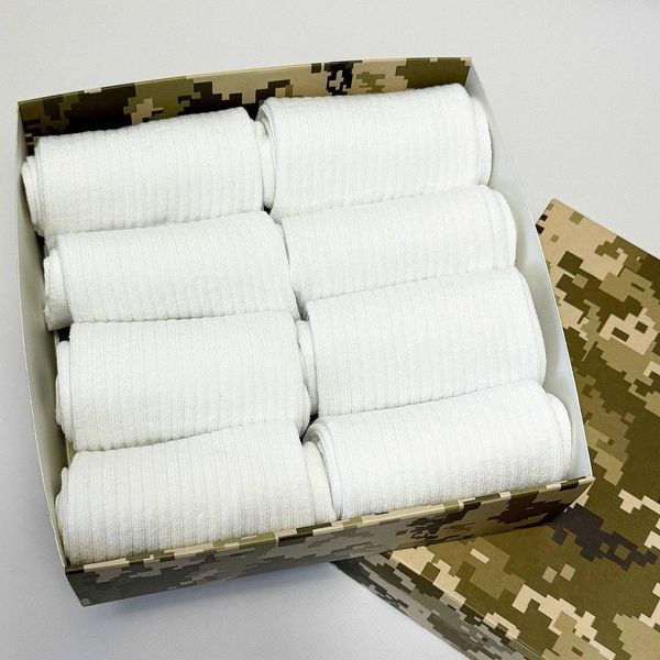 Бокс чоловічих шкарпеток в рубчик 41-45 р на 8 пар у подарунковій коробці