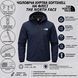 Чоловіча куртка вітрівка Softshell на флісі синя 2307 син фото 3