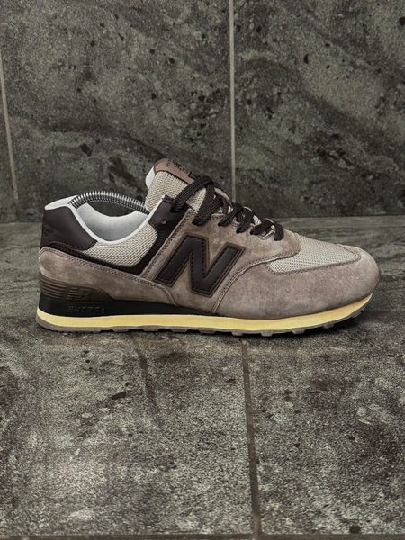 Кросівки New Balance 574 Classic (коричневі, замша)