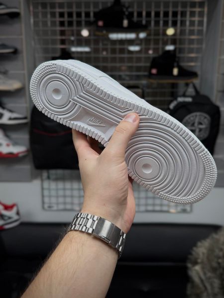 ЗИМОВІ кросівки Nike Air Force білі, ТОП якість (low)
