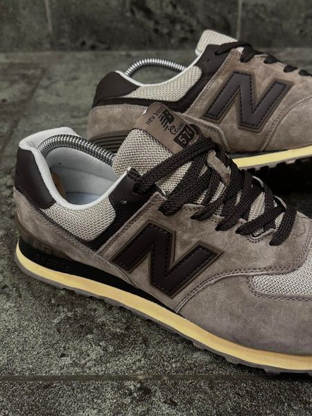 Кросівки New Balance 574 Classic (коричневі, замша)