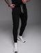 Спортивні штани , на манжеті, чоловічі , чорні 1392 фото 3