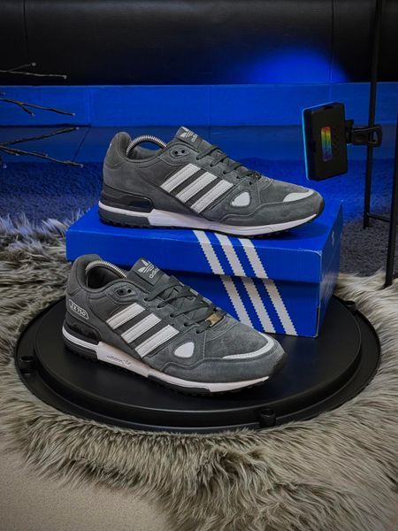 Кросівки Adidas ZX 750, сірі / замша