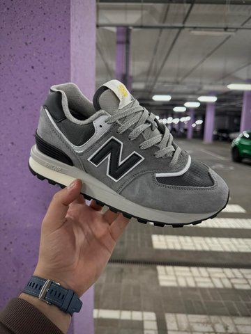 Термо Кросівки New Balance 574 legacy Waterproof Gore Tex, р 37-41 (сірі з чорним)