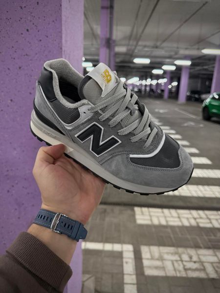 Термо Кросівки New Balance 574 legacy Waterproof Gore Tex, р 37-41 (сірі з чорним)
