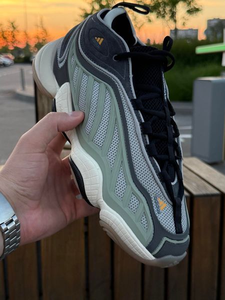 Кросівки Adidas Yeezy 500 mid, сіро-зелені