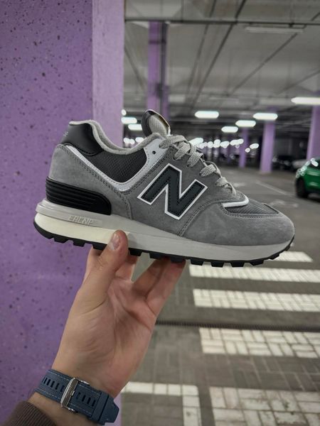 Термо Кросівки New Balance 574 legacy Waterproof Gore Tex, р 37-41 (сірі з чорним)