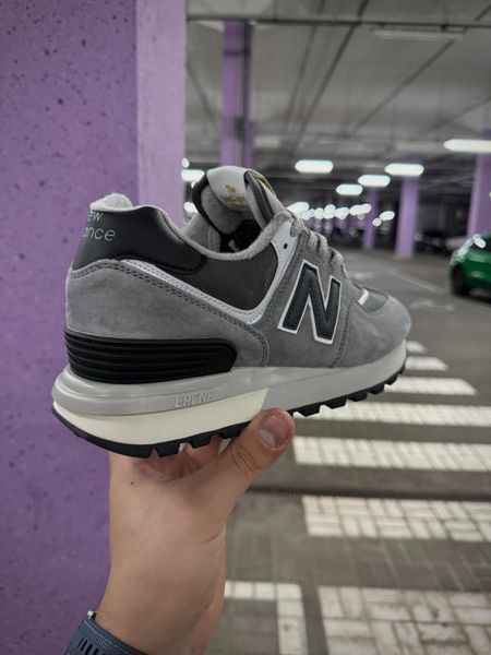 Термо Кросівки New Balance 574 legacy Waterproof Gore Tex, р 37-41 (сірі з чорним)