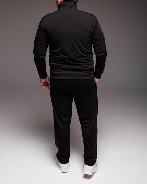 Спортивний костюм чоловічий , утеплений , чорний , XXXL-9XL