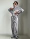 Підлітковий велюровий костюм світло-сірий (кофта на блискавці та штани), розміри 140-164 1345 фото 7