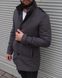 Пальто стильне ,кашемірове,утеплене,чоловіче без капюшона , з коміром стійка 1679 сер фото 2
