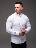 Сорочка чоловіча з довгими рукавами Slim Fit біла