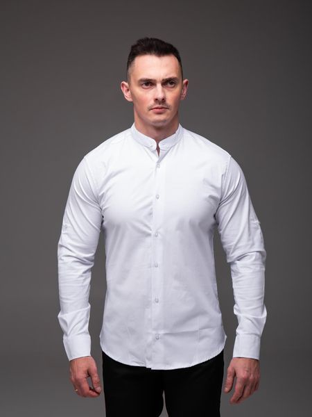 Сорочка чоловіча з довгим рукавом Slim Fit біла