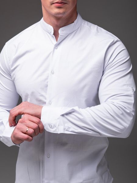Сорочка чоловіча з довгим рукавом Slim Fit біла