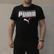 Чоловіча футболка чорна БАТАЛ Puma 2148 фото 4