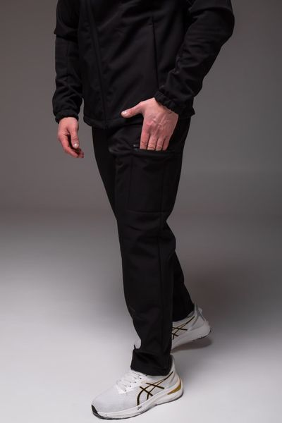 Костюм чоловічий утеплений Softshell куртка з капюшоном та штани