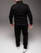 Чоловічий спортивний костюм,утеплений, без капюшона,чорний, Батал 2165 чор фото 5