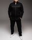 Чоловічий спортивний костюм,утеплений, без капюшона,чорний, Батал 2165 чор фото 2