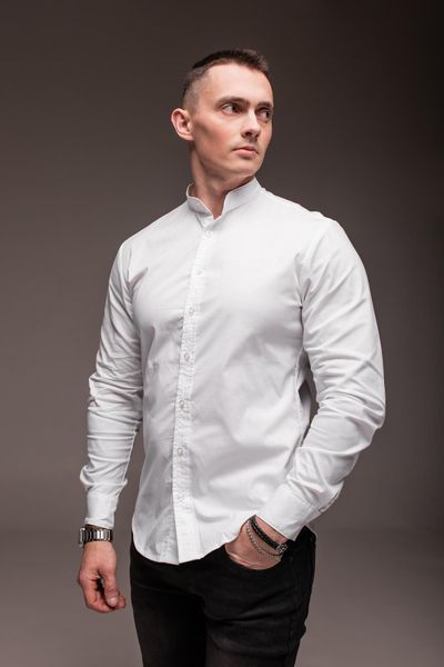 Сорочка чоловіча з довгим рукавом "Modern" біла