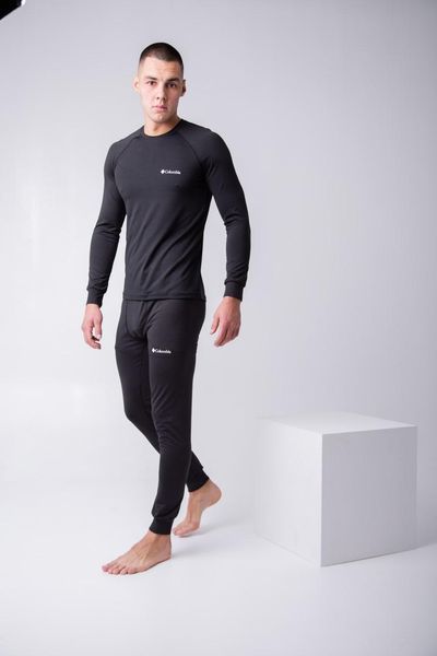 Чоловіча термобілизна Columbia Omni-Heat чорна до -30&deg;C &ndash; зимовий комплект
