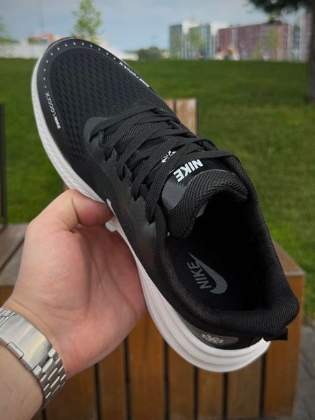 Кросівки Nike Vomero React X, чорно білі (літні, сітка)