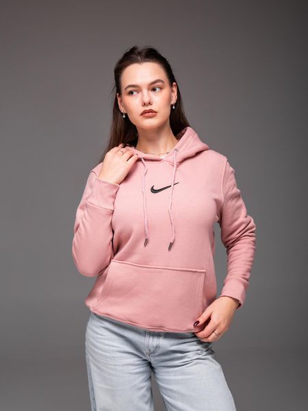Худі з капюшоном утеплений флісом унісекс Nike пудра