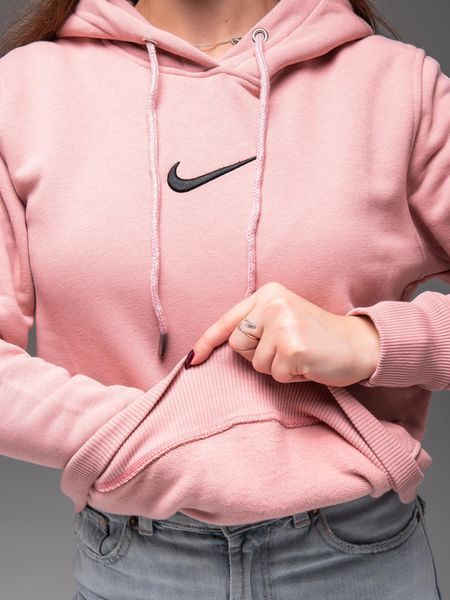 Худі з капюшоном утеплений флісом унісекс Nike пудра
