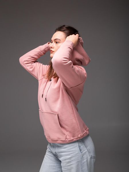 Худі з капюшоном утеплений флісом унісекс Nike пудра