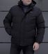 Зимова чоловіча чорна куртка стьобана 2210 чор фото 4