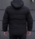 Зимова чоловіча чорна куртка стьобана 2210 чор фото 5