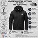 Чоловіча куртка вітрівка Softshell на флісі чорна  2307 фото 13