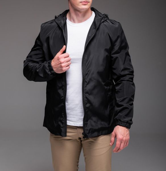 Куртка вітрівка чоловіча з капюшоном 2021 фото