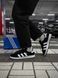 Зимові Кросівки Adidas Campus, чорно-білі з хутром 833-5 фото 9
