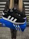 Зимові Кросівки Adidas Campus, чорно-білі з хутром 833-5 фото 3