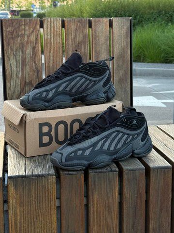 Кросівки Adidas Yeezy 500 mid, чорно-сірі