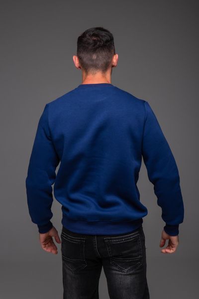 Світшот чоловічий базовий Casual на флісі синій