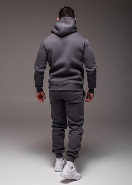 Чоловічий утеплений костюм з капюшоном Nike,сірий