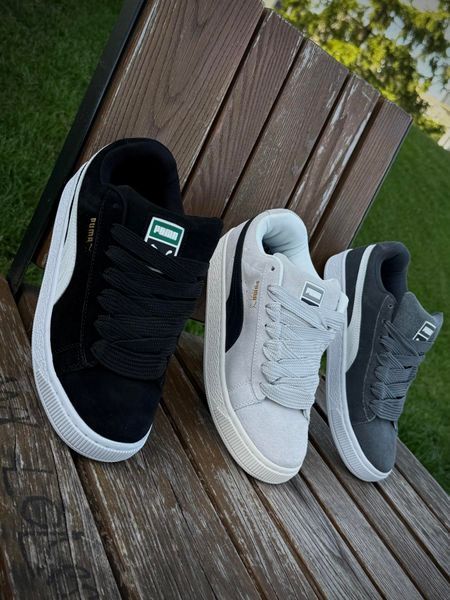 Кросівки Puma Suede XL, темно сірі (замша)
